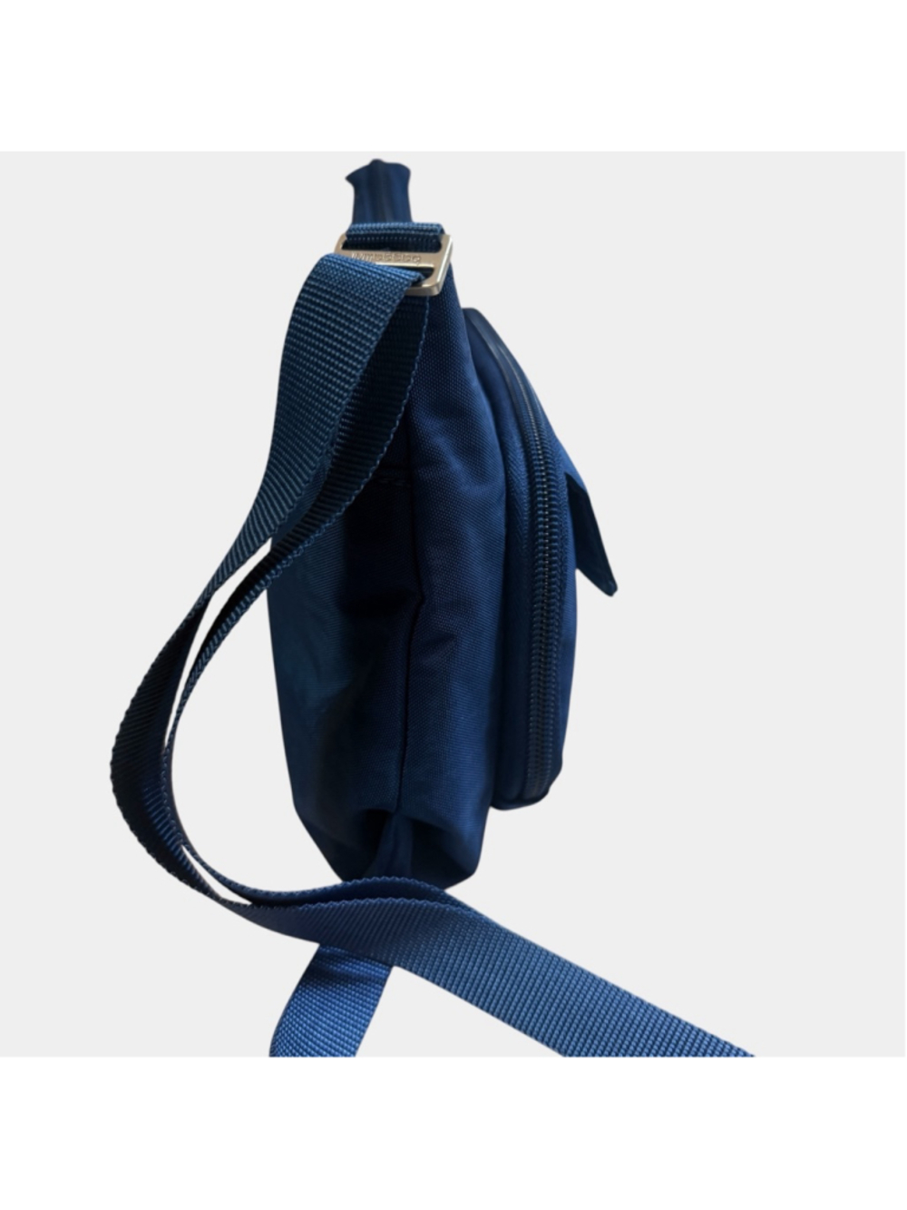 Baggallini Blue Crossbody Travel Bag Lightweight Organizer Purse Nylon - Picture 5 of 13